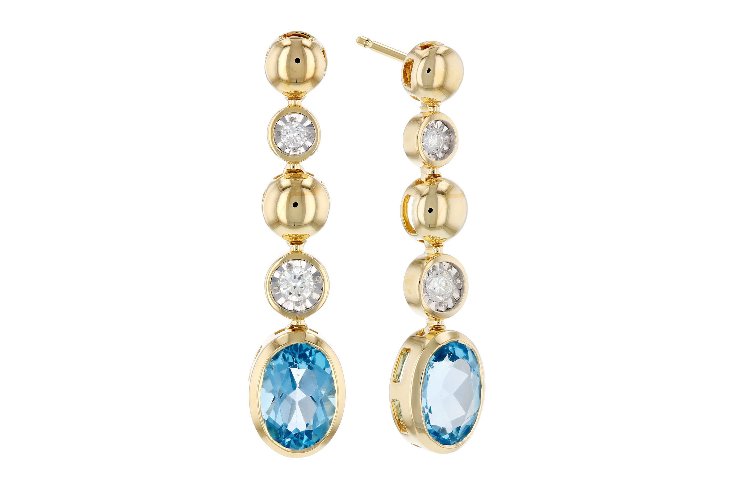 D330-56068: EARRINGS 1.66 TW BLUE TOPAZ 1.76 TGW