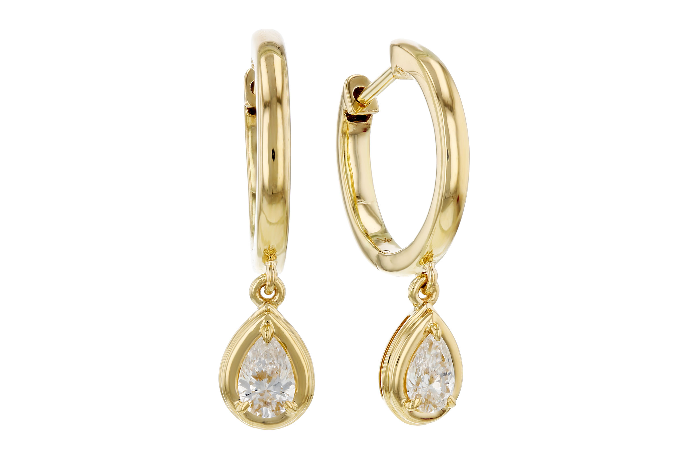 D330-57832: EARRINGS .42 TW PEAR SHAPE DIAS