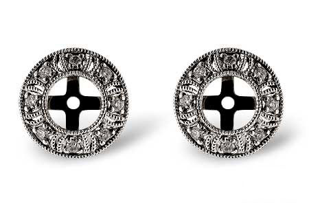 E055-17832: EARRING JACKETS .12 TW (FOR 0.50-1.00 CT TW STUDS)