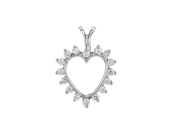 E061-48805: HEART PENDANT .23 TW