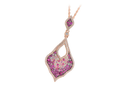 E243-27868: NECK 1.06 PINK SAPP 1.60 TGW