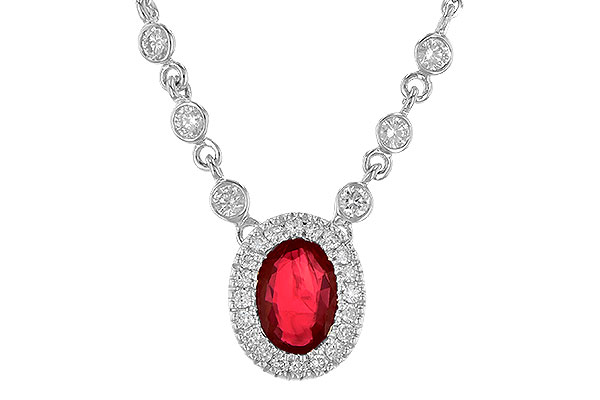 E245-16014: NECK .70 RUBY .94 TGW (17")