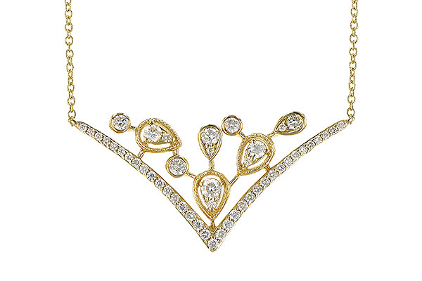 E327-86023: NECKLACE .45 TW