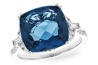 E328-76986: LDS RG 9.00 LONDON BLUE TOPAZ 9.25 TGW (12MM LBT)