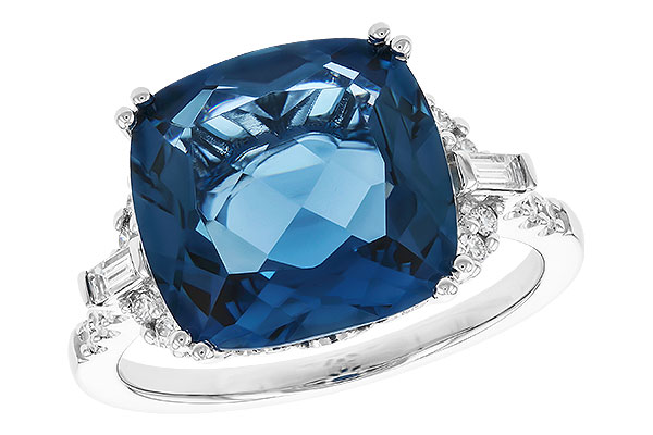 E328-76986: LDS RG 9.00 LONDON BLUE TOPAZ 9.25 TGW (12MM LBT)