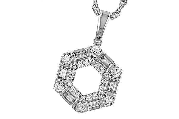 E329-65114: NECKLACE .14 TW BAG .50 TW