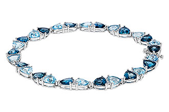 E329-66059: BRACELET 12.20 BLUE TOPAZ 12.50 TGW (7")