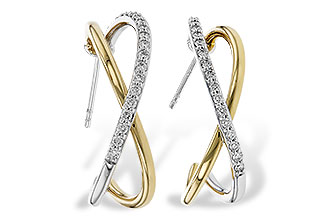 E329-66077: EARRINGS .50 TW