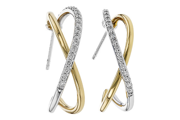 E329-66077: EARRINGS .50 TW