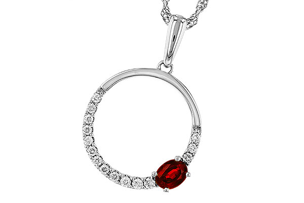 E329-66923: NECKLACE .26 RUBY .41 TGW