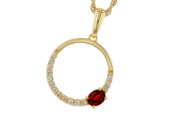 E329-66923: NECKLACE .26 RUBY .41 TGW