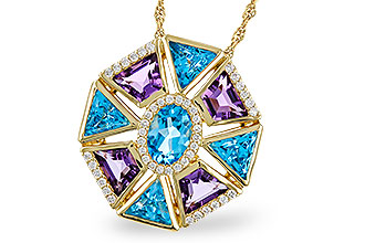 E329-67859: NECKLACE 4.47 SEMI-PREC (BT & AMY) 4.65 TGW