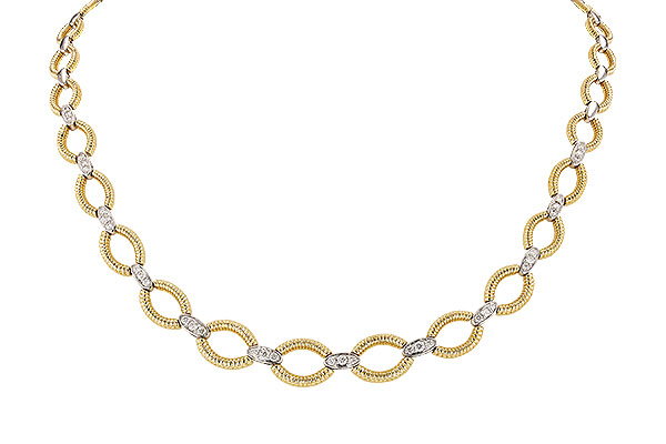 E329-69668: NECKLACE .75 TW (17")