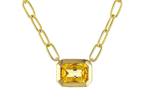 E329-69705: NECKLACE .86 CITRINE (18")