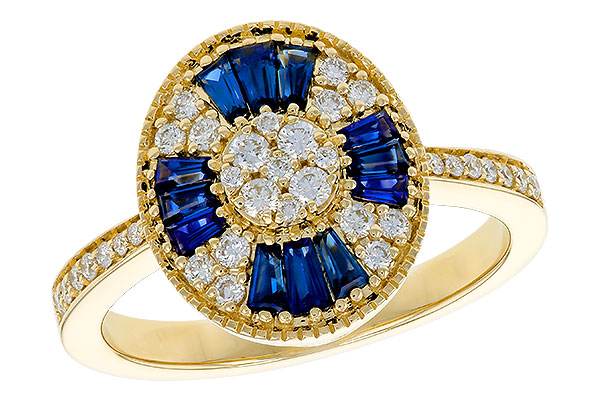 E329-70623: LDS RG .56 TW SAPPHIRE .86 TGW