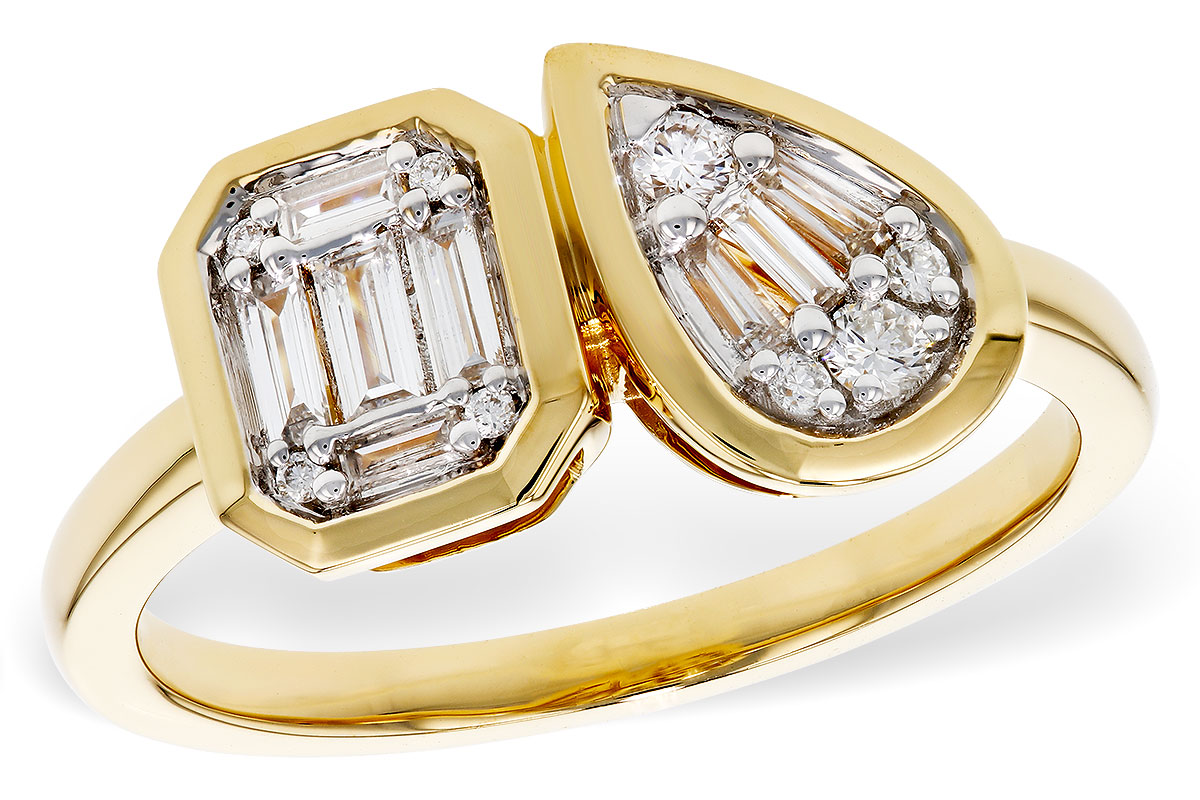E329-71523: LDS DIA RG .17 TW BAGUETTE .25 TW