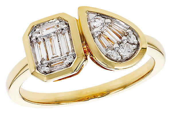 E329-71523: LDS DIA RG .17 TW BAGUETTE .25 TW