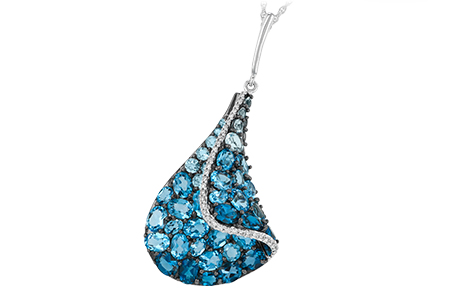 F242-41495: NECK 4.81 BLUE TOPAZ 4.94 TGW