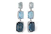 F243-34232: EARR 12.37 BLUE TOPAZ 12.66 TGW