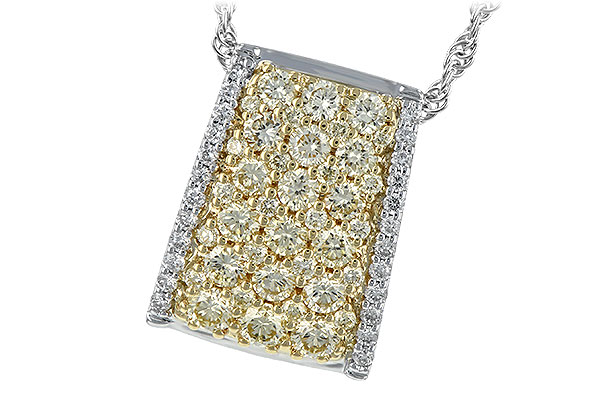 F244-20586: NECK .95 YELLOW DIAS 1.09 TW