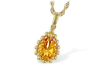 F244-22432: NECKLACE 1.06 CT CITRINE