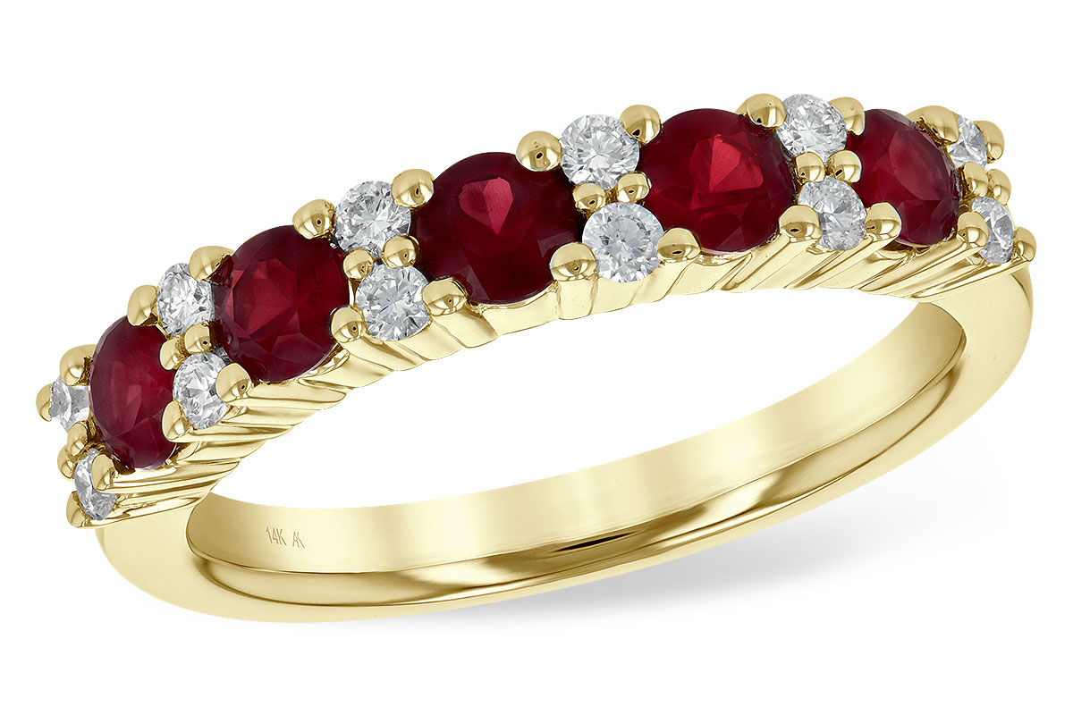 F245-10632: LDS WED RG .88 RUBY 1.12 TGW
