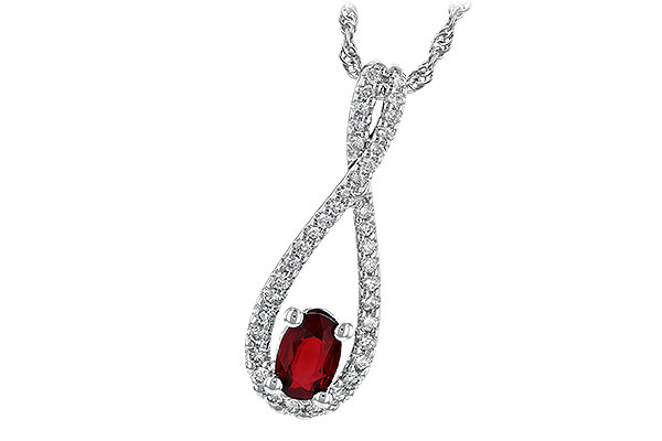 F245-11486: NECK .50 RUBY .74 TGW