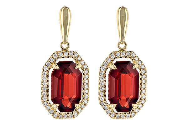 F245-15150: EARR 3.30 TW GARNET 3.49 TGW