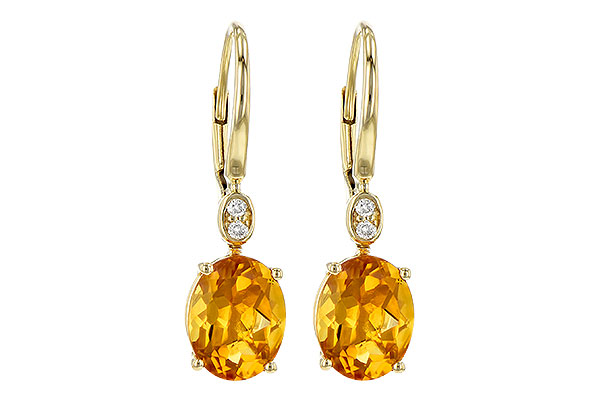 F245-17823: EARR 3.20 TW CITRINE 3.25 TGW (9x7MM CIT)