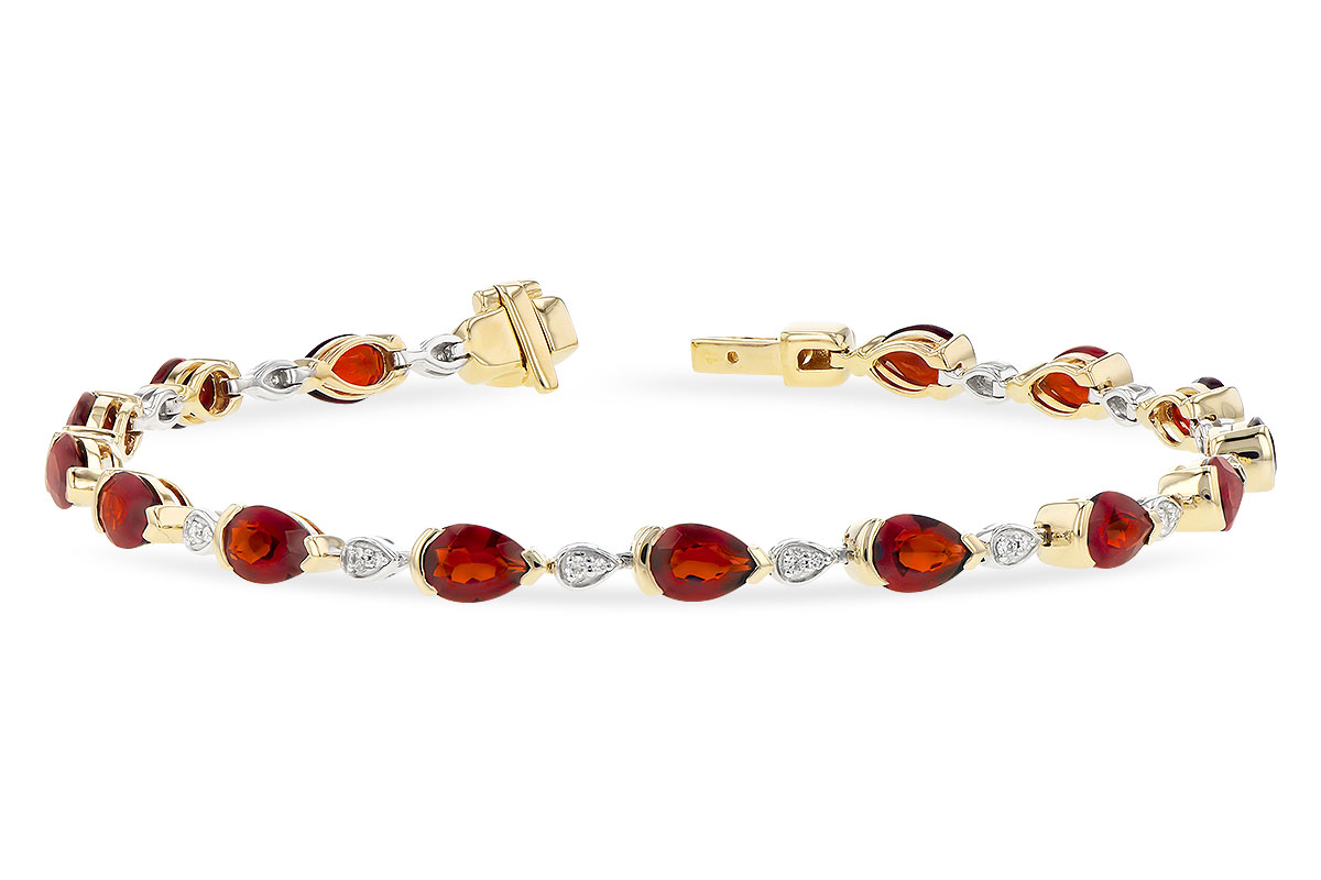 F327-86023: BRACELET 6.44 GARNET 6.60 TGW