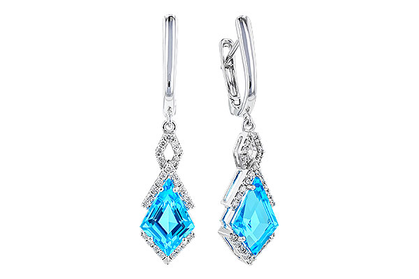 F328-75132: EARR 2.72 TW BLUE TOPAZ 2.90 TGW