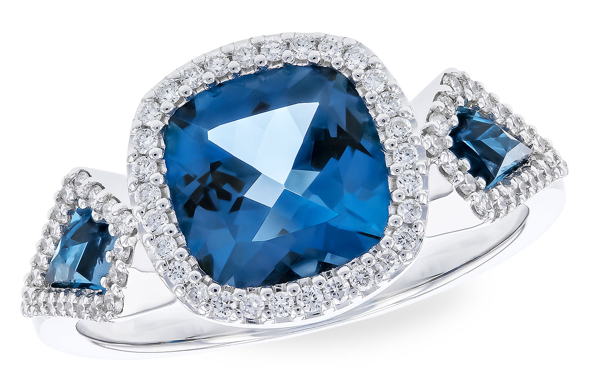 F328-76032: LDS RG 2.46 TW LONDON BLUE TOPAZ 2.72 TGW