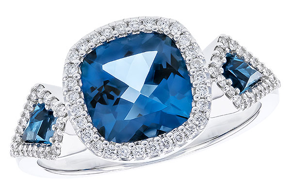 F328-76032: LDS RG 2.46 TW LONDON BLUE TOPAZ 2.72 TGW