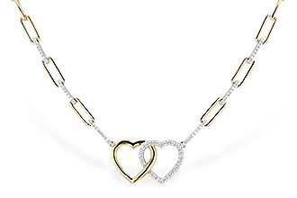F328-76914: NECKLACE .52 TW