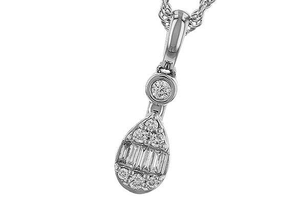 F329-65095: NECKLACE .05 BAG .14 TW