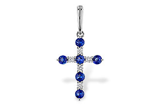 F329-66014: PENDANT .34 TW SAPP .42 TGW