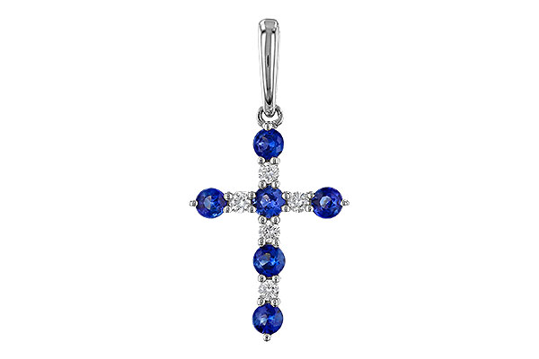 F329-66014: PENDANT .34 TW SAPP .42 TGW