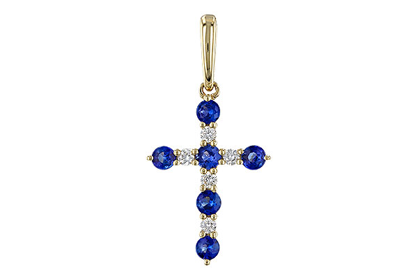 F329-66014: PENDANT .34 TW SAPP .42 TGW