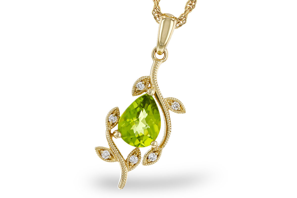 F329-66950: NECKLACE 1.16 PERIDOT 1.21 TGW (8x6MM PER)