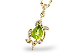 F329-66950: NECKLACE 1.16 PERIDOT 1.21 TGW (8x6MM PER)