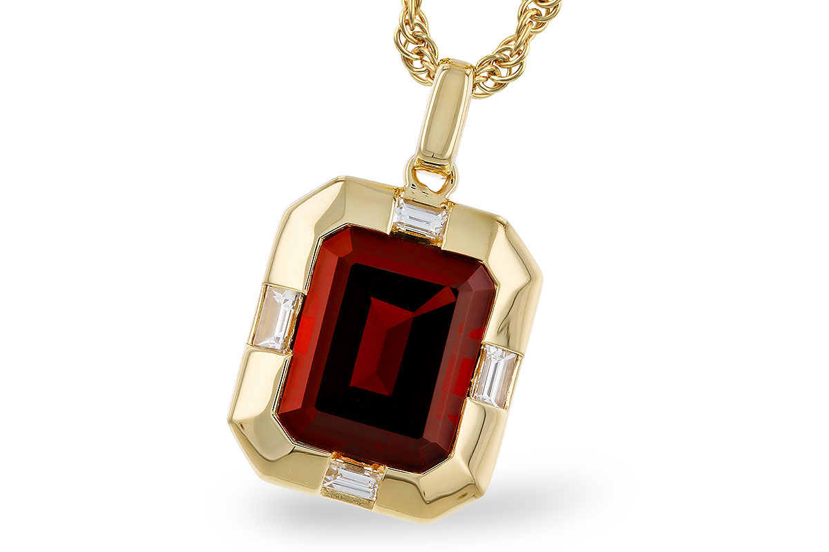 F329-67877: NECKLACE 3.65 GARNET 3.82 TGW (10x8MM GAR)