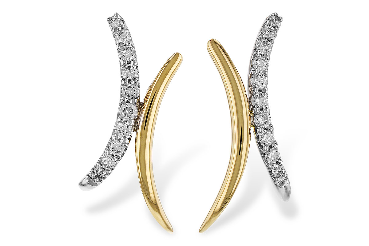F329-68795: EARRINGS .15 TW