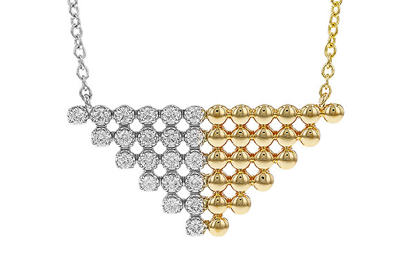 F329-69723: NECKLACE .37 TW (18")