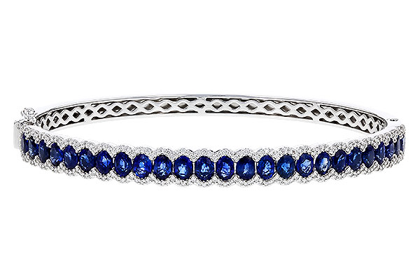 F329-71468: BANGLE 5.09 TW SAPPHIRE 5.65 TGW