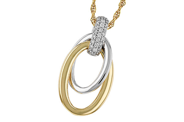 F329-72368: NECKLACE .15 TW