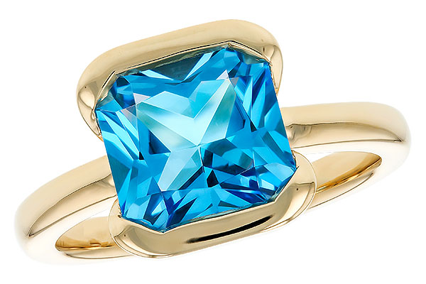 F330-55123: LDS RG 3.50 CT BLUE TOPAZ (9MM BT)
