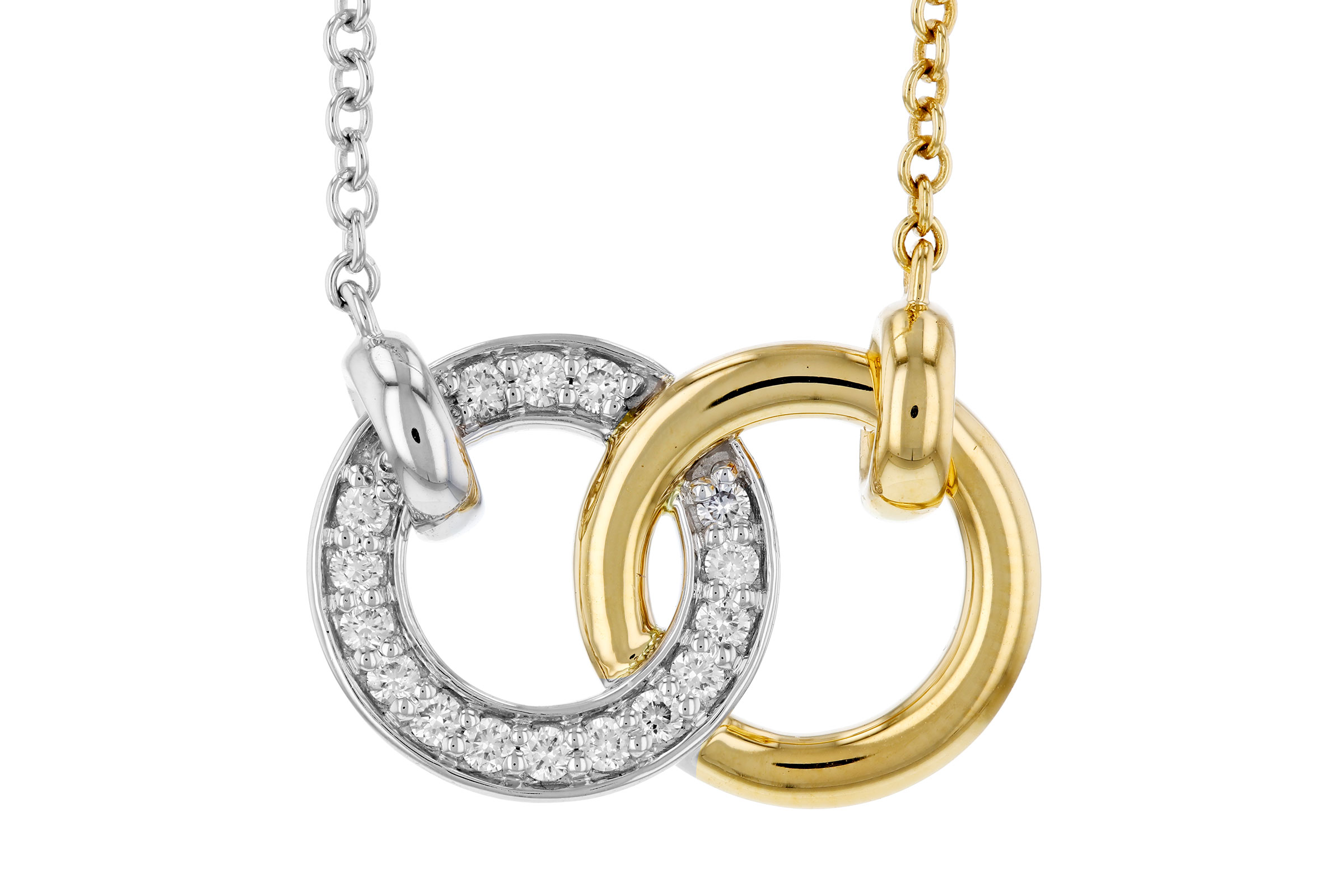 F330-56977: NECKLACE .20 TW (18")