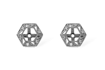 G055-17832: EARRING JACKETS .08 TW (FOR 0.50-1.00 CT TW STUDS)