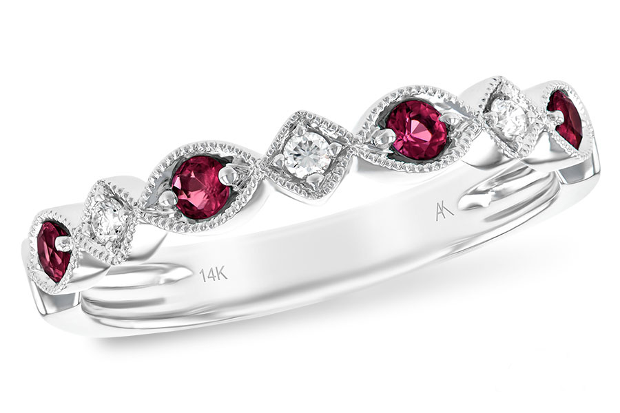 G147-84223: LDS WED RG .20 RUBY .26 TGW
