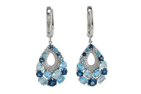 G242-44250: EARR 4.01 BLUE TOPAZ 4.24 TGW